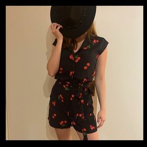 ModCloth Cherry Print Romper 🍒